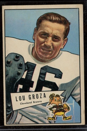 Lou Groza #105 1952 Bowman Large card