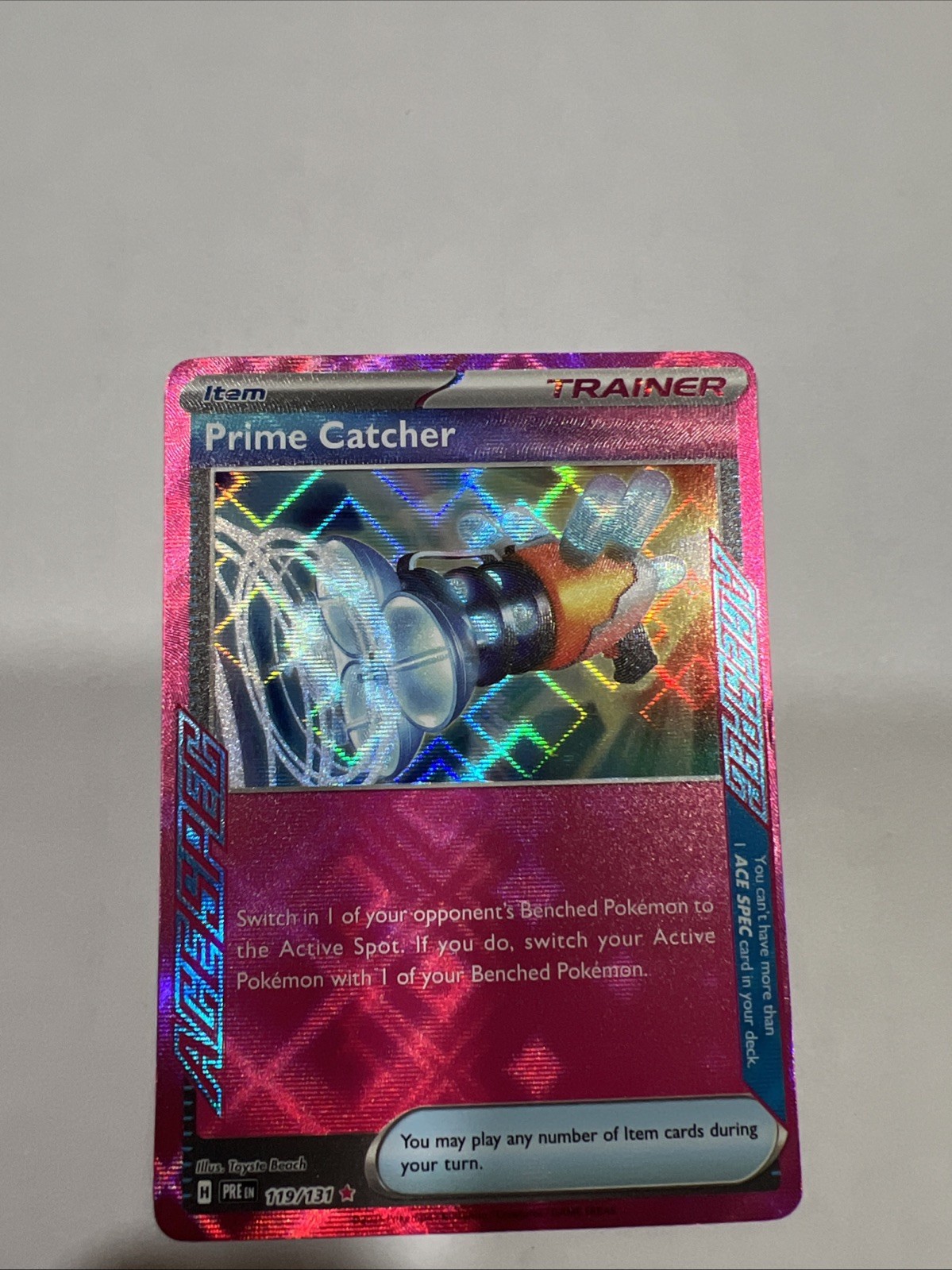 Prime Catcher ACE SPEC Rare SV: Prismatic Evolutions 119/131 NM