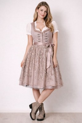 Krüger Collection Dirndl Altrosa Gr. 38   Hochwertig & Feminin Trachtenkleid