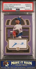 Kodai Senga 2023 Topps Definitive Rookie Auto Purple #DRAKS1 /10 PSA 10 POP 1