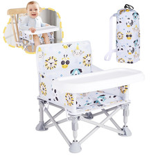 Portable Baby Chair, Folding Booster Seat with Tray for Dining Table Compact Cam