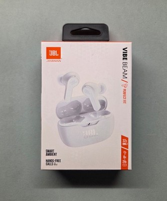 JBL VIBE BEAM In-Ear-Kopfhörer weiß Bluetooth Headsets Kabellos Gebraucht