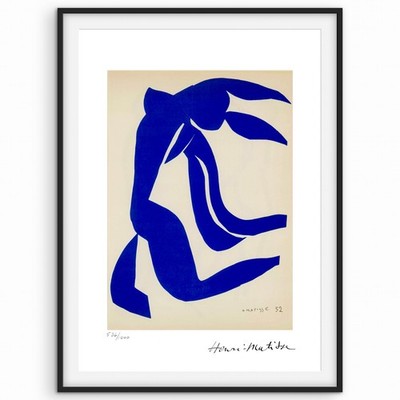 Henri Matisse signiert - Nu Bleu XI - Papierschnitt Serie - Zertifikat. 