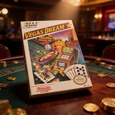 Nintendo Vegas Dream NES w/ Manual and Original Box - Authentic - CIB