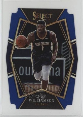 2021 Panini Select Premier Level Blue Prizm Die-Cut 134/249 Zion Williamson 13n2