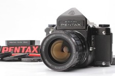  MINT w/ Hood  Pentax 6x7 Eye Level Film Camera 75mm f/4.5 Lens From JAPAN