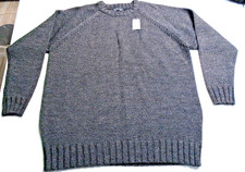 Mens Woolovers Classic Fisherman Crew Pure Wool Charcoal 2XL NEW WITH TAGS