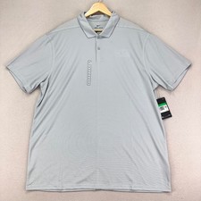 Nike Golf Polo Shirt Mens XL Grey NWT Performance Tech Short Sleeve Dri-FIT