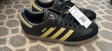 Brand New With Tags Black And Gold Samba Messi J Men s Size 5.5