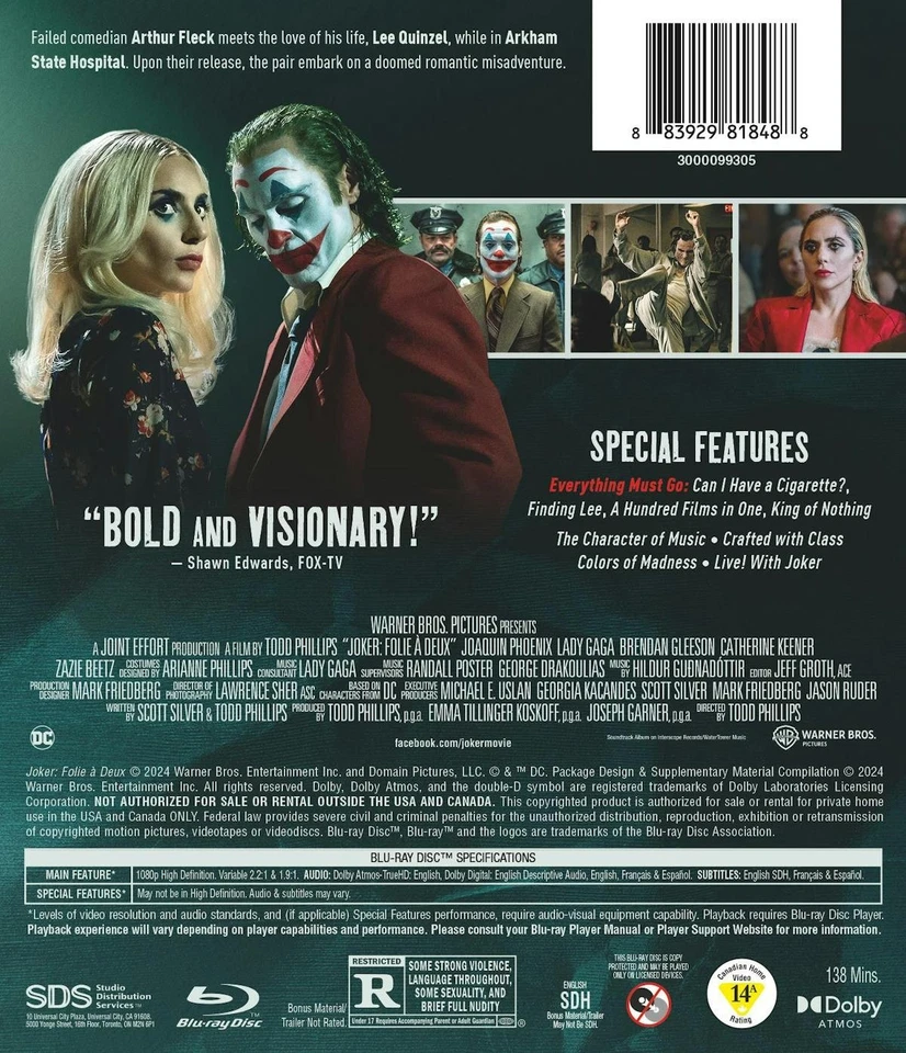 Joker Folie A Deux Blu-ray NEW - Image 4 of 4