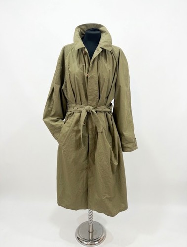 Armani Collezioni, Vintage Giorgio Armani Le Collezioni Trench Coat IT 48 90s Made in Italy Belted