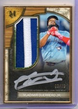 2025 VLADIMIR GUERRERO JR TOPPS MUSEUM COLLECTION GOLD FRAME PATCH AUTO #d 02/10