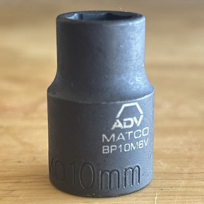 Matco Tools 10mm Shallow Impact Socket 3/8'' Drive 6 Point ADV BP10MV6 NEW!