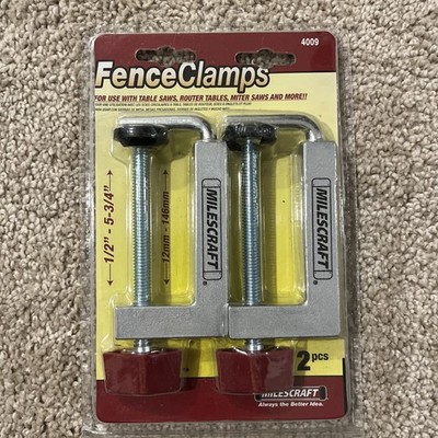 Milescraft 4009 Fence Clamps - 2 pack Universal Silver