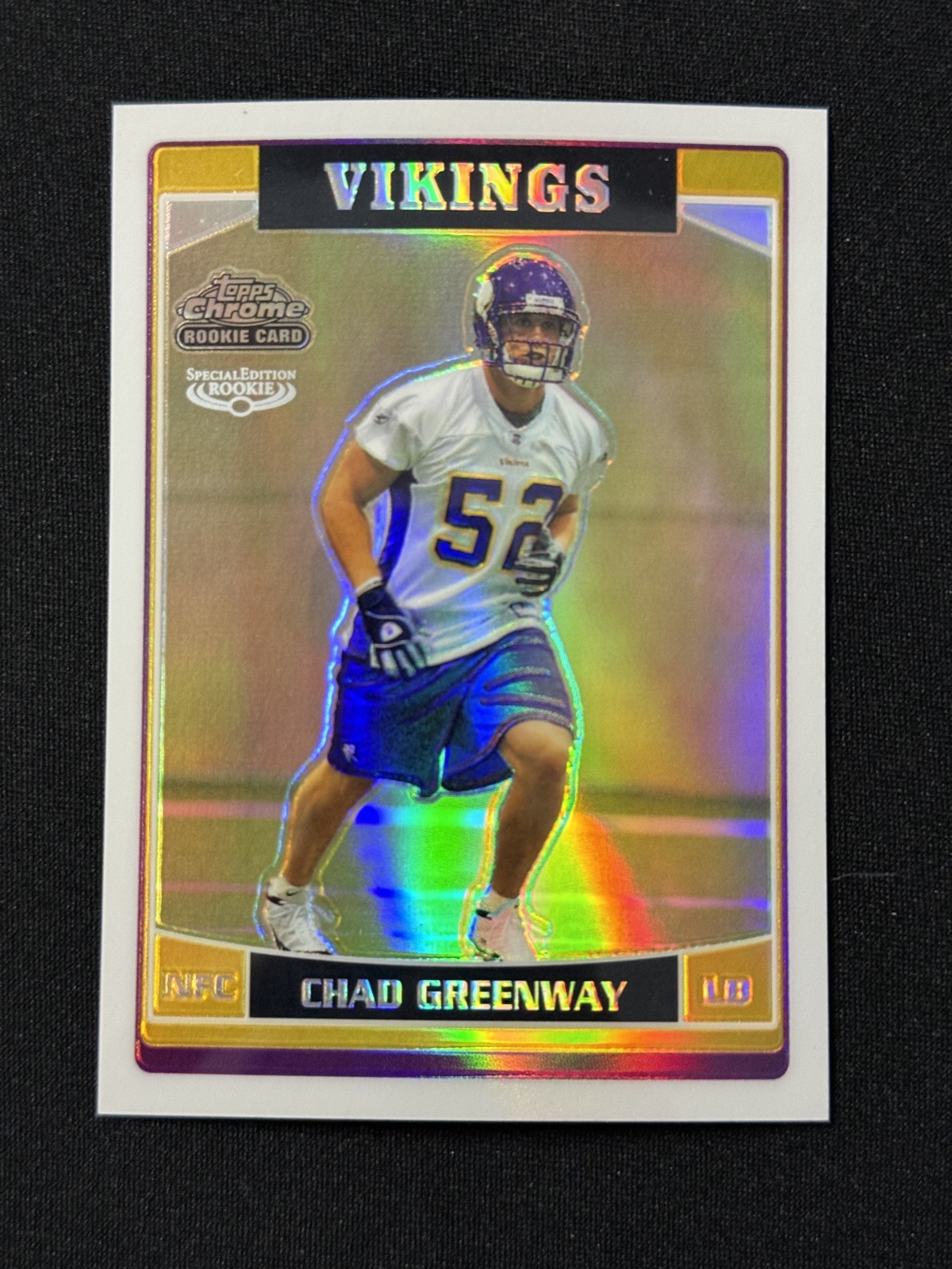 Chad Greenway Topps Chrome #232 Refractor