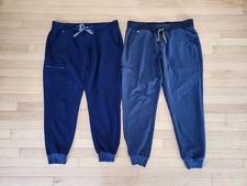 FIGS Scrub Pants Womens XL Zamora Technical Collection Joggers Navy Blue 2 Pairs