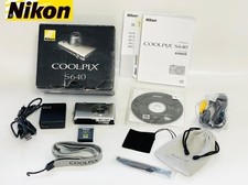 Nikon COOLPIX S640 Silver Compact Digital Camera Tested Working Japan