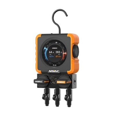 NAVAC N1DX 2-Valve Flex 1 Digital Manifold Gauge, A2L Compatible
