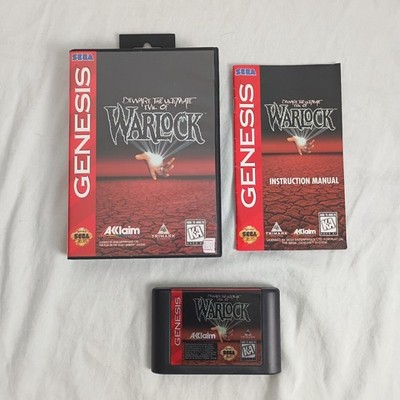 WARLOCK for Sega Genesis Beware The Ultimate Evil 1994 Complete CIB Horror