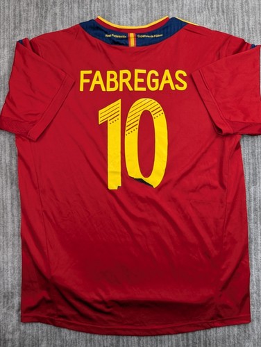 Spain National Team Fabregas Jersey Euro 2008 Home Football Soccer Men's XL - Picture 10 of 18