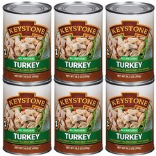 All Natural Canned Turkey - Fully Cooked, Gluten Free, 14.5 oz - Family Pack of