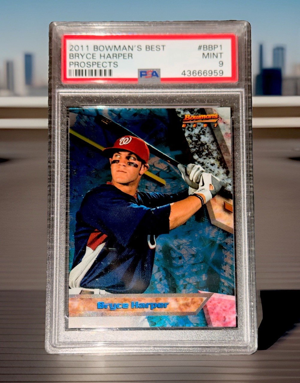 2011 Bowman's Best PROSPECTS #BBP1 BRYCE HARPER RC PSA 9 *MASONCARDS*