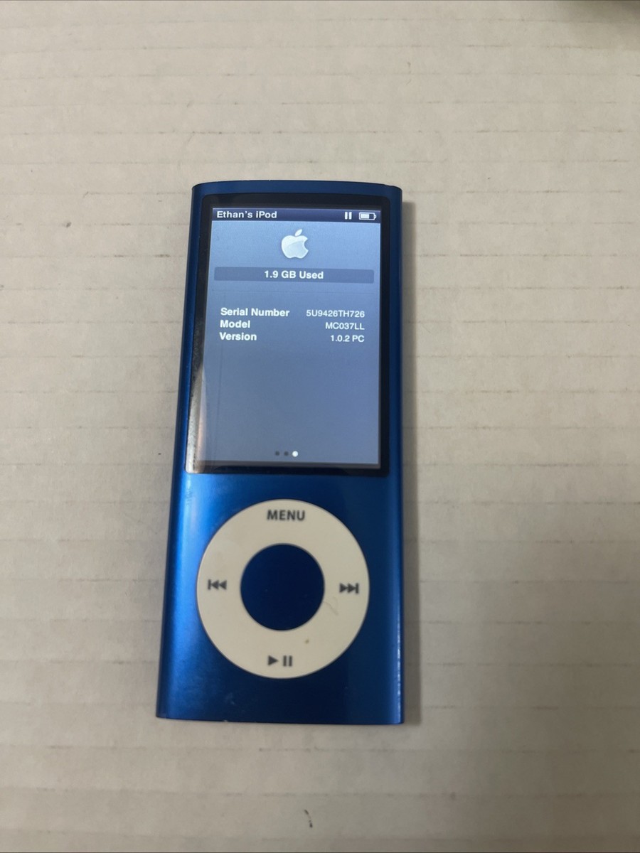 Apple iPod Nano 5th Generation Blue (8 GB) Works Great | eBay