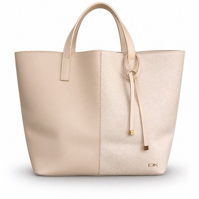 DKNY Women s Beige Cream Tote Handbag Large Shopper Shoulder Bag Purse NWOT