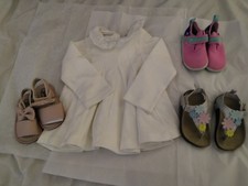 Lot Of Infant Girl Shoes Size 5..5 -6  First Impressions Dress 12 Months