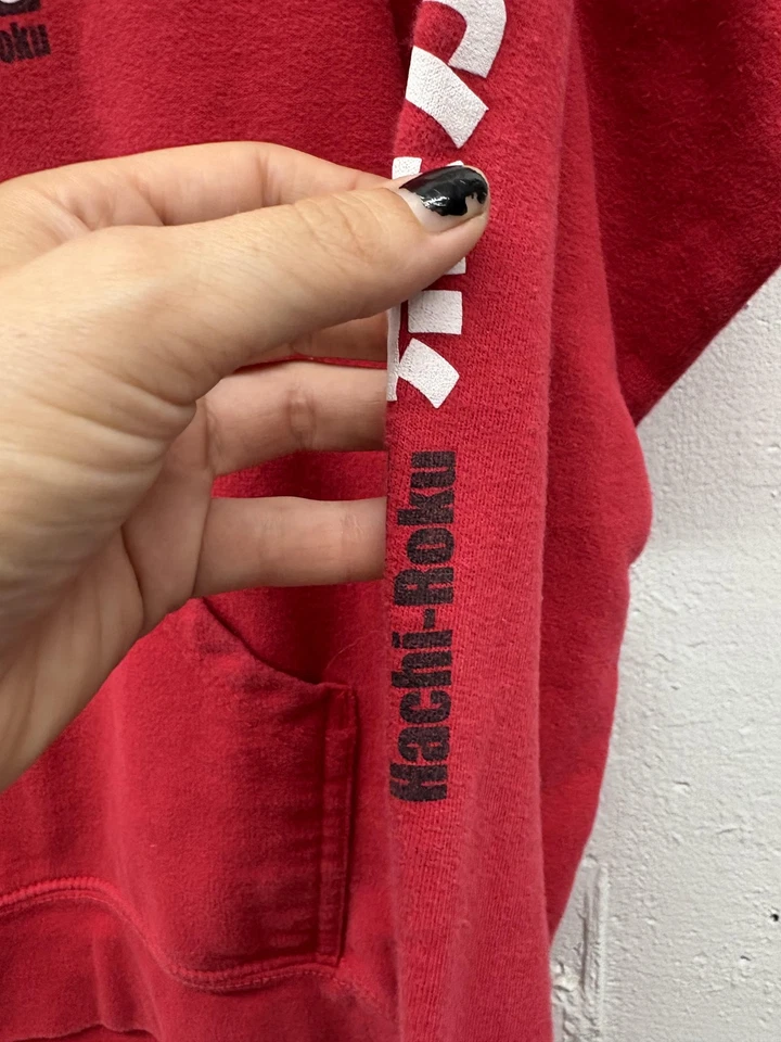 DGK Hoodie Mens Small Red Hachi Roku 1983 Car Graphic Japanese Streetwear Anime - Image 4 of 4