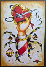 Original 2005 Mike Davis Traditional Tattoo Flash LARGE SIZE Print, Poster.