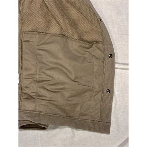 Copper & Oak Corduroy Shirt Jacket Tan Beige Fleece Lined Snap Closure Mens XL image 11