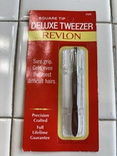 Revlon Classic Deluxe Tweezer, Square Tip 2328 MADE IN USA SEALED NEW OLD STOCK