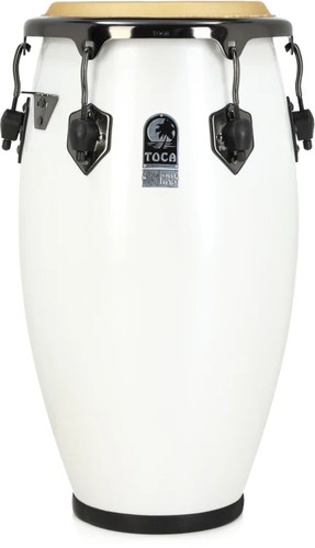 Toca Percussion Custom Deluxe Fiberglass Tumba - Margarita Blanca