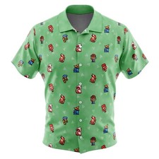 Original Final Fantasy Pattern Button Up Hawaiian Shirt
