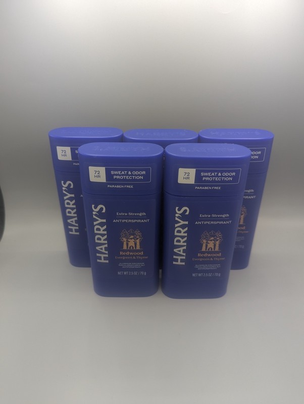 5 2.5 Oz Harry's Extra Strength Redwood Evergreen And Thyme 72-hour Paraben Free