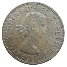 1967 British One Penny Copper Coin ~ Free Shipping ✨