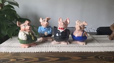 Natwest Pigs Full Set 4 Piggy Banks