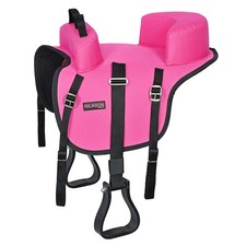 Hilason Horse Bareback Saddle Ride on Pad Anti Slip Base Pink