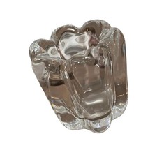Signed Orrefors Swedish Crystal Sculptural Vo...