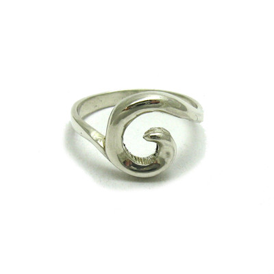 Stilvoller Sterling Silber Ring echt gestempelt massiv 925 Spirale Handarbeit Kaiserin
