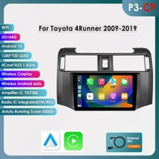 For Toyota 4Runner 2014-2019 Car Radio Android 13 GPS QLED 9'' Carplay 2+64GB
