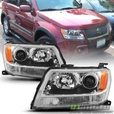 2006 2007 2008 Suzuki Grand Vitara Headlights Headlamps Aftermarket Left+Right