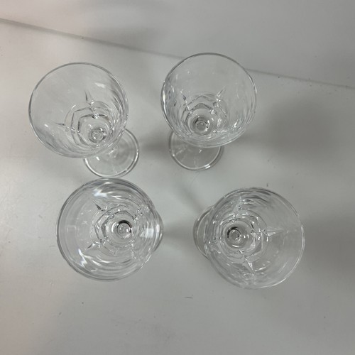 Vintage Kristall geätzt Cordial Cocktail Dessert Aperitif Gläser - 4er Set - Bild 7 von 9