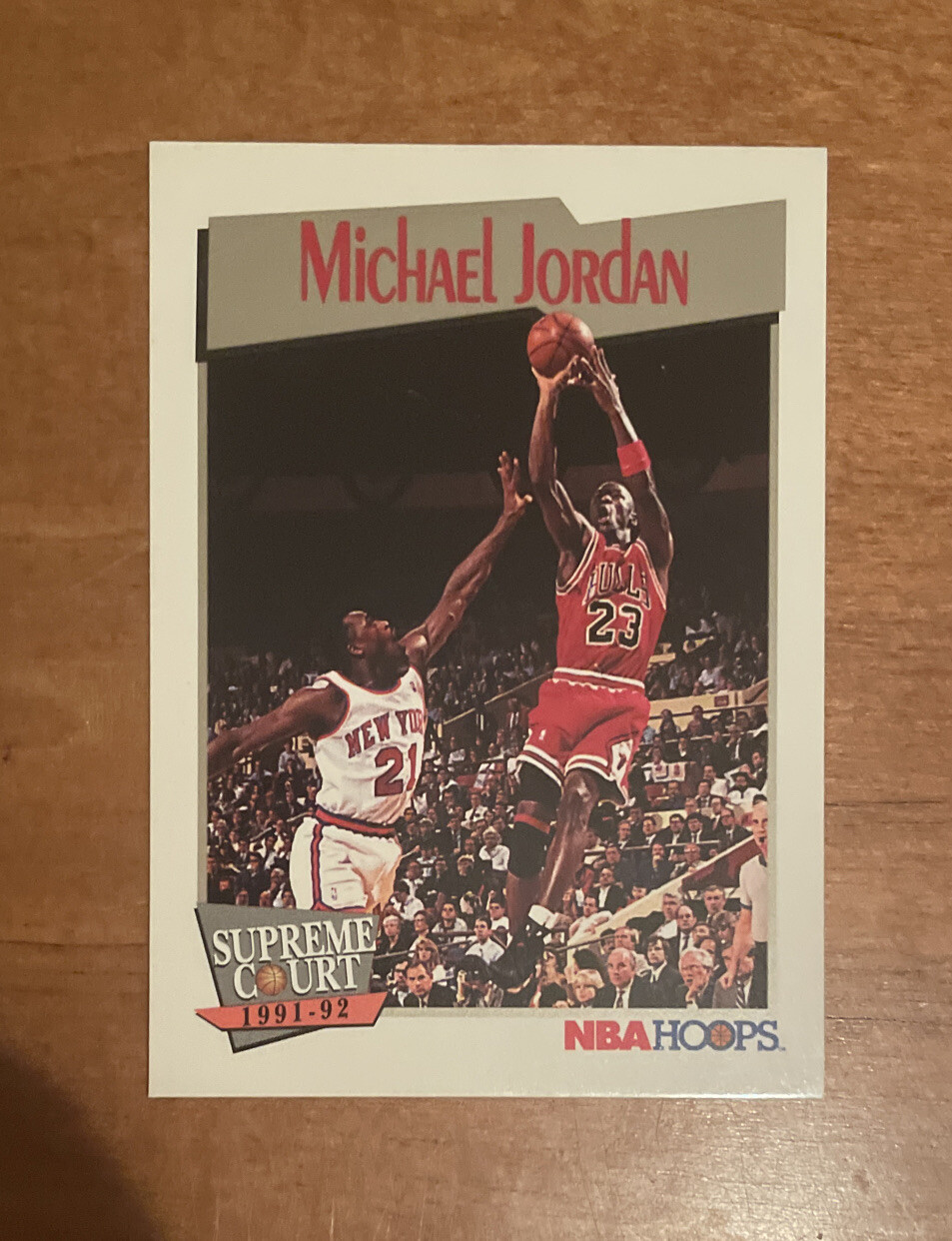 1991-92 NBA Hoops - Supreme Court #455 Michael Jordan Chicago Bulls