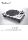Technics SL-1200GR Turntable Owners Instruction Manual Reprint