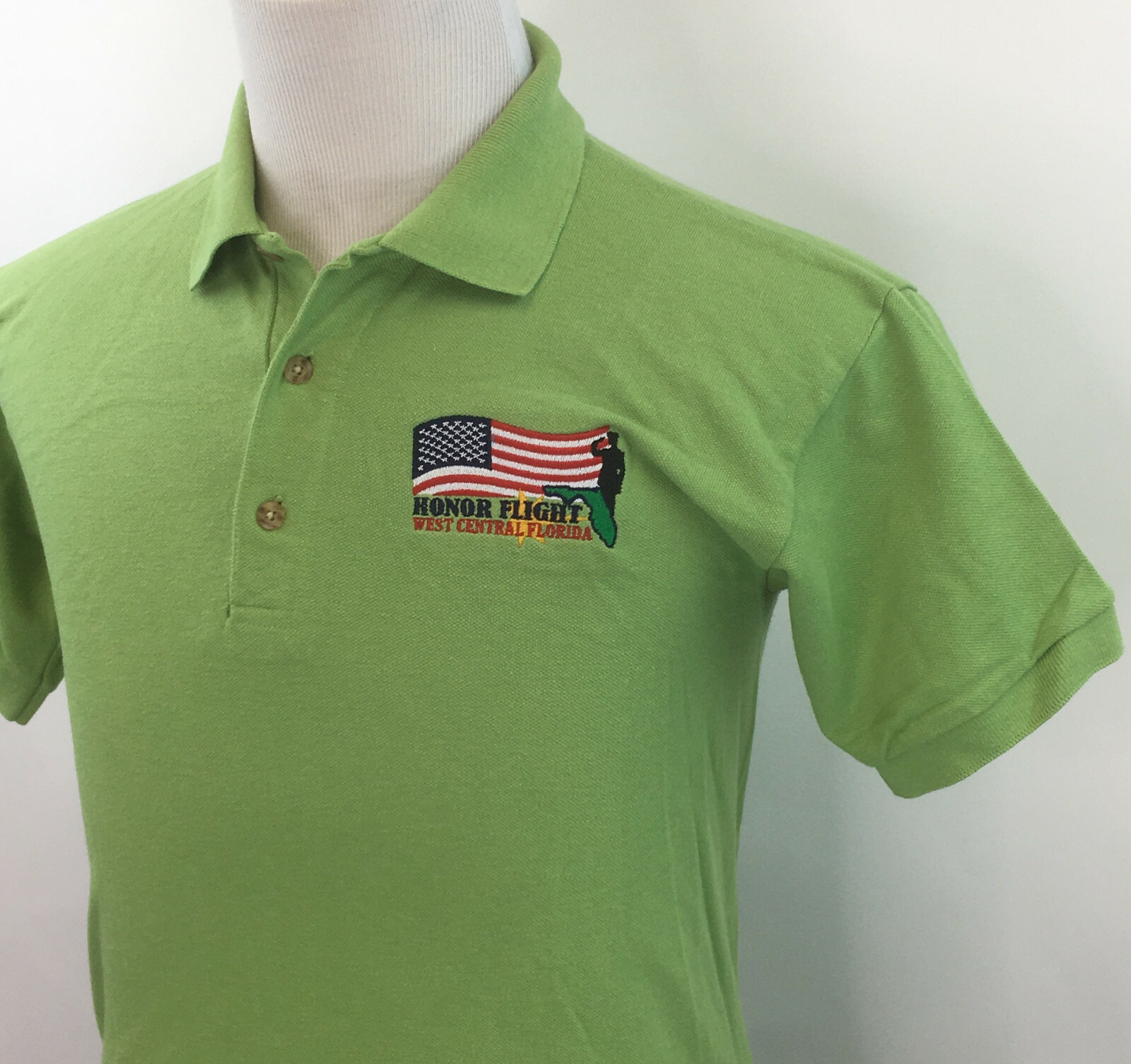Honor Flight West Central Florida Emblem Polo Shirt A… Gem