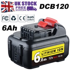 Replacement FOR Dewalt battery 12Volt 6.0Ah Lithium ion DCB120 DCB121 Battery UK