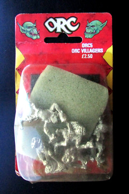 OOP Citadel / Warhammer Metall Chaos ORC5 Ork Dorfbewohner Neu in OVP