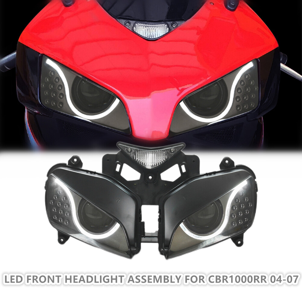 1X LED Motorcycle Headlight Assembly for Honda CBR1000RR 04-07